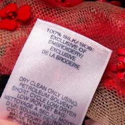 Oscar De La Renta Red Sequin Floral Embellished Cutout Detail Ball Gown L For Women -Oscar de la Renta Sales Shop luxury women oscar de la rentaslug used clothes p459724 007