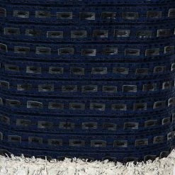 Oscar De La Renta Navy Blue Synthetic & Faux Leather Trim Pencil Skirt M For Women -Oscar de la Renta Sales Shop luxury women oscar de la rentaslug used clothes p461957 003