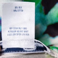 Oscar De La Renta Multicolor Floral Printed Silk & Cotton Sheath Dress S For Women -Oscar de la Renta Sales Shop luxury women oscar de la rentaslug used clothes p461971 004