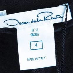 Oscar De La Renta Black High Waisted Wide Leg Trousers S For Women -Oscar de la Renta Sales Shop luxury women oscar de la rentaslug used clothes p46758 0008