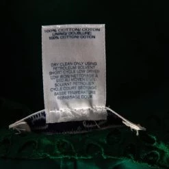 Oscar De La Renta Green Eyelet Lace Belted Midi Dress L For Women -Oscar de la Renta Sales Shop luxury women oscar de la rentaslug used clothes p467844 005