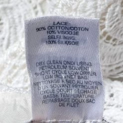 Oscar De La Renta Monochrome Lace & Synthetic Paneled Asymmetric Hem Gown S For Women -Oscar de la Renta Sales Shop luxury women oscar de la rentaslug used clothes p477293 003