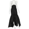 Oscar De La Renta Monochrome Lace & Synthetic Paneled Asymmetric Hem Gown S For Women -Oscar de la Renta Sales Shop luxury women oscar de la rentaslug used clothes p477293 004