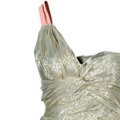 Oscar De La Renta Gold One Shoulder Dress M For Women -Oscar de la Renta Sales Shop luxury women oscar de la rentaslug used clothes p49225 0003