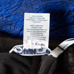 Oscar De La Renta Blue Floral Devore Lace Strapless Gown XL For Women -Oscar de la Renta Sales Shop luxury women oscar de la rentaslug used clothes p504027 001