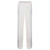 Oscar De La Renta Cream Wide Leg Trousers S For Women -Oscar de la Renta Sales Shop luxury women oscar de la rentaslug used clothes p52388 0001