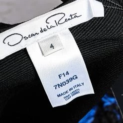 Oscar De La Renta Black Knit & Floral Jacquard Paneled Sleeveless Gown S For Women -Oscar de la Renta Sales Shop luxury women oscar de la rentaslug used clothes p525816 007