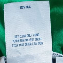 Oscar De La Renta Emerald Ruffle Satin Sleeveless Top L For Women -Oscar de la Renta Sales Shop luxury women oscar de la rentaslug used clothes p5263 009