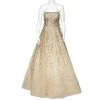 Oscar De La Renta Gold Embellished Tulle Strapless Gown M For Women -Oscar de la Renta Sales Shop luxury women oscar de la rentaslug used clothes p527631 004