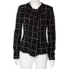 Oscar De La Renta Monochrome Embroidered Wool Button Front Jacket M For Women -Oscar de la Renta Sales Shop luxury women oscar de la rentaslug used clothes p534208 008