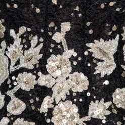 Oscar De La Renta Black & Gold Embroidered Tulle Strapless Gown S For Women -Oscar de la Renta Sales Shop luxury women oscar de la rentaslug used clothes p543792 005