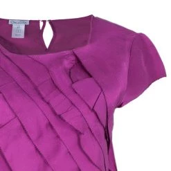 Oscar De La Renta Fuchsia Silk Layered Top M For Women 14 Oscar De La Renta Fuchsia Silk Layered Top M For Women -Oscar de la Renta Sales Shop luxury women oscar de la rentaslug used clothes p5495 004