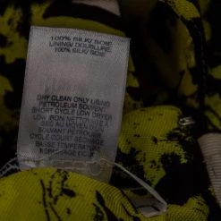 Oscar De La Renta Yellow Printed Silk Belted Maxi Dress M For Women -Oscar de la Renta Sales Shop luxury women oscar de la rentaslug used clothes p566242 003