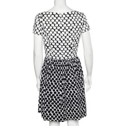 Oscar De La Renta Monochrome Polka Dot Print Cotton Dress S For Women -Oscar de la Renta Sales Shop luxury women oscar de la rentaslug used clothes p566378 007