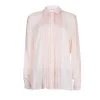 Oscar De La Renta Blush Pink Lace Insert Detail Pintucked Silk Shirt L For Women -Oscar de la Renta Sales Shop luxury women oscar de la rentaslug used clothes p56994 001