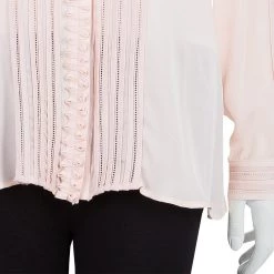 Oscar De La Renta Blush Pink Lace Insert Detail Pintucked Silk Shirt L For Women 17 Oscar De La Renta Blush Pink Lace Insert Detail Pintucked Silk Shirt L For Women -Oscar de la Renta Sales Shop luxury women oscar de la rentaslug used clothes p56994 006