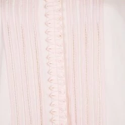 Oscar De La Renta Blush Pink Lace Insert Detail Pintucked Silk Shirt L For Women 19 Oscar De La Renta Blush Pink Lace Insert Detail Pintucked Silk Shirt L For Women -Oscar de la Renta Sales Shop luxury women oscar de la rentaslug used clothes p56994 008