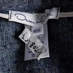 Oscar De La Renta Blue Silk & Linen Lace Trimmed Skirt MTO For Women 12 Oscar De La Renta Blue Silk & Linen Lace Trimmed Skirt MTO For Women -Oscar de la Renta Sales Shop luxury women oscar de la rentaslug used clothes p573206 001