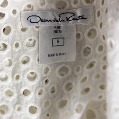 Oscar De La Renta White Eyelet Cotton Ruffle Trimmed Top M For Women 12 Oscar De La Renta White Eyelet Cotton Ruffle Trimmed Top M For Women -Oscar de la Renta Sales Shop luxury women oscar de la rentaslug used clothes p577087 001