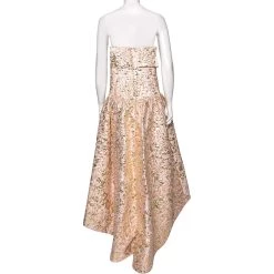 Oscar De La Renta Pink And Gold Brocade Strapless Asymmetrical Gown S For Women 10 Oscar De La Renta Pink And Gold Brocade Strapless Asymmetrical Gown S For Women -Oscar de la Renta Sales Shop luxury women oscar de la rentaslug used clothes p590225 002