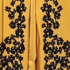 Oscar De La Renta Yellow Sateen Lace Trim Floral Applique Strapless Gown M For Women -Oscar de la Renta Sales Shop luxury women oscar de la rentaslug used clothes p594038 002