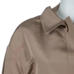 Oscar De La Renta Brown Silk Belted Overcoat L For Women 16 Oscar De La Renta Brown Silk Belted Overcoat L For Women -Oscar de la Renta Sales Shop luxury women oscar de la rentaslug used clothes p59647 0005