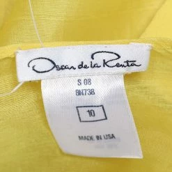 Oscar De La Renta Yellow Silk Organza Ruffle Detail Sheer Top L For Women 12 Oscar De La Renta Yellow Silk Organza Ruffle Detail Sheer Top L For Women -Oscar de la Renta Sales Shop luxury women oscar de la rentaslug used clothes p605825 005