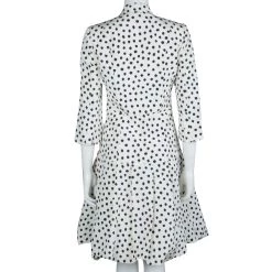Oscar De La Renta Cream Silk Polka-Dotted Dress Coat M For Women 14 Oscar De La Renta Cream Silk Polka-Dotted Dress Coat M For Women -Oscar de la Renta Sales Shop luxury women oscar de la rentaslug used clothes p62460 003