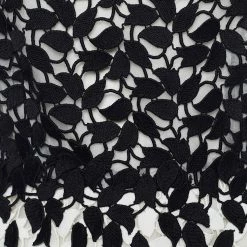 Oscar De La Renta Monochrome Guipure Lace Sleeveless Peplum Top S For Women -Oscar de la Renta Sales Shop luxury women oscar de la rentaslug used clothes p643081 003