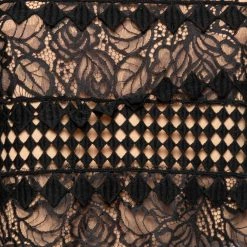 Oscar De La Renta Black Guipure Lace Round Neck Cropped Top S For Women -Oscar de la Renta Sales Shop luxury women oscar de la rentaslug used clothes p645340 006