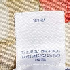 Oscar De La Renta Beige Brushstroke Print Silk Midi Dress XL For Women -Oscar de la Renta Sales Shop luxury women oscar de la rentaslug used clothes p649510 006