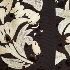 Oscar De La Renta Brown Silk Embellished Sleeveless Dress L For Women -Oscar de la Renta Sales Shop luxury women oscar de la rentaslug used clothes p654792 001