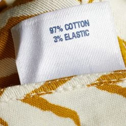 Oscar De La Renta Yellow/White Printed Pleated Sleeveless Dress M For Women -Oscar de la Renta Sales Shop luxury women oscar de la rentaslug used clothes p672235 003