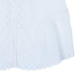 Oscar De La Renta White Eyelet Top XXL For Women -Oscar de la Renta Sales Shop luxury women oscar de la rentaslug used clothes p7915 007