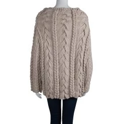 Oscar De La Renta Beige Cashmere Knitted Sweater S For Women -Oscar de la Renta Sales Shop luxury women oscar de la rentaslug used clothes p81609 003