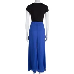Oscar De La Renta Blue Silk Chiffon Flared Maxi Skirt M For Women -Oscar de la Renta Sales Shop luxury women oscar de la rentaslug used clothes p84104 003