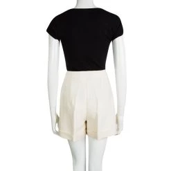 Oscar De La Renta Cream Wool High Waist Shorts S For Women 10 Oscar De La Renta Cream Wool High Waist Shorts S For Women -Oscar de la Renta Sales Shop luxury women oscar de la rentaslug used clothes p97417 003
