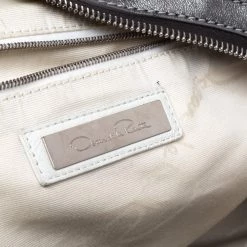 Oscar De La Renta Off White Leather Zipped Hobo For Women -Oscar de la Renta Sales Shop luxury women oscar de la rentaslug used handbags p389969 001