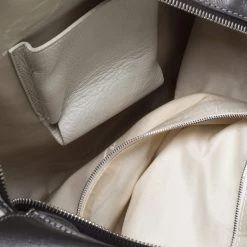 Oscar De La Renta Off White Leather Zipped Hobo For Women -Oscar de la Renta Sales Shop luxury women oscar de la rentaslug used handbags p389969 002