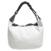 Oscar De La Renta Off White Leather Zipped Hobo For Women -Oscar de la Renta Sales Shop luxury women oscar de la rentaslug used handbags p389969 006