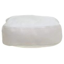 Oscar De La Renta Off White Leather Zipped Hobo For Women -Oscar de la Renta Sales Shop luxury women oscar de la rentaslug used handbags p389969 009