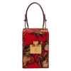 Oscar De La Renta Multicolor Floral Print Fabric And Leather Alibi Box Bag For Women -Oscar de la Renta Sales Shop luxury women oscar de la rentaslug used handbags p397591 012