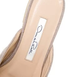 Oscar De La Renta Multicolor Canvas Embroidered Spanish Flat Mules Size 38 For Women -Oscar de la Renta Sales Shop luxury women oscar de la rentaslug used shoes p155188 0007