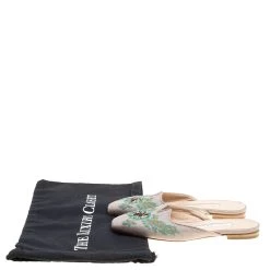 Oscar De La Renta Multicolor Canvas Embroidered Spanish Flat Mules Size 38 For Women -Oscar de la Renta Sales Shop luxury women oscar de la rentaslug used shoes p155188 0008