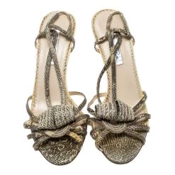 Oscar De La Renta Beige Snakeskin Strappy Sandals Size 38 For Women 12 Oscar De La Renta Beige Snakeskin Strappy Sandals Size 38 For Women -Oscar de la Renta Sales Shop luxury women oscar de la rentaslug used shoes p166571 006
