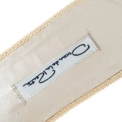 Oscar De La Renta Two Tone Raffia Flat Spanish Mules Size 38 For Women -Oscar de la Renta Sales Shop luxury women oscar de la rentaslug used shoes p168602 002