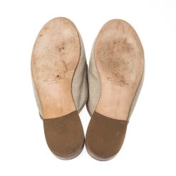 Oscar De La Renta Grey Embellished Canvas Slides Mules Size 41 For Women -Oscar de la Renta Sales Shop luxury women oscar de la rentaslug used shoes p223782 001