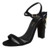 Oscar De La Renta Black Satin Lemmy Embellished Ankle Strap Sandals Size 37 For Women -Oscar de la Renta Sales Shop luxury women oscar de la rentaslug used shoes p289506 1587973081 010