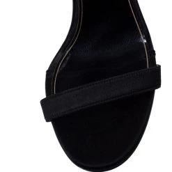 Oscar De La Renta Black Satin Lemmy Embellished Ankle Strap Sandals Size 37 For Women -Oscar de la Renta Sales Shop luxury women oscar de la rentaslug used shoes p289506 1587973098 010