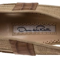 Oscar De La Renta Beige Woven Raffia And Brown Snake Print Leather Peep Toe Pumps Size 38 For Women 16 Oscar De La Renta Beige Woven Raffia And Brown Snake Print Leather Peep Toe Pumps Size 38 For Women -Oscar de la Renta Sales Shop luxury women oscar de la rentaslug used shoes p318310 005